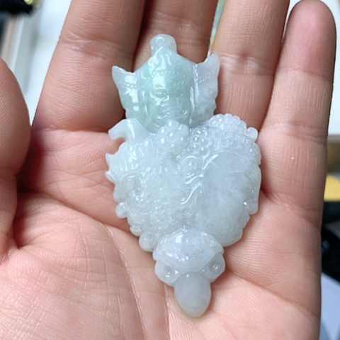 翡翠颈饰未镶嵌天然缅甸翡翠a货