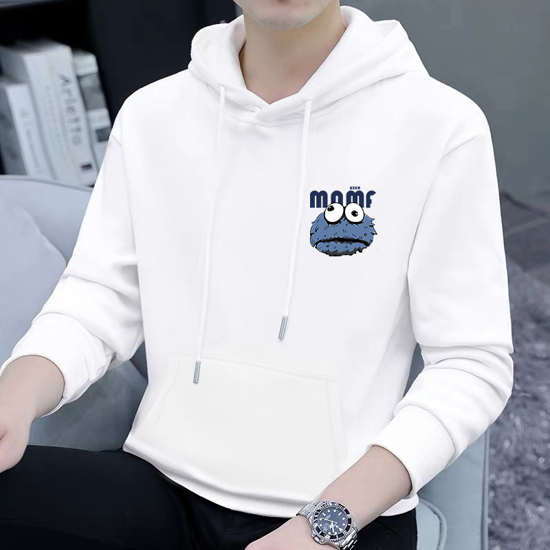 华棉圆领潮流长袖青少年连帽卫衣秋季印花潮流卫衣【热卖中】