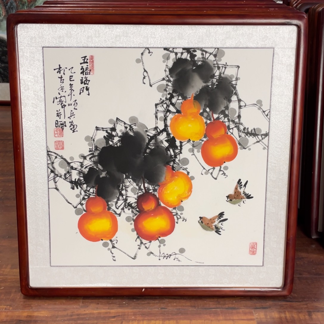 国画带框尺寸63*63厘米