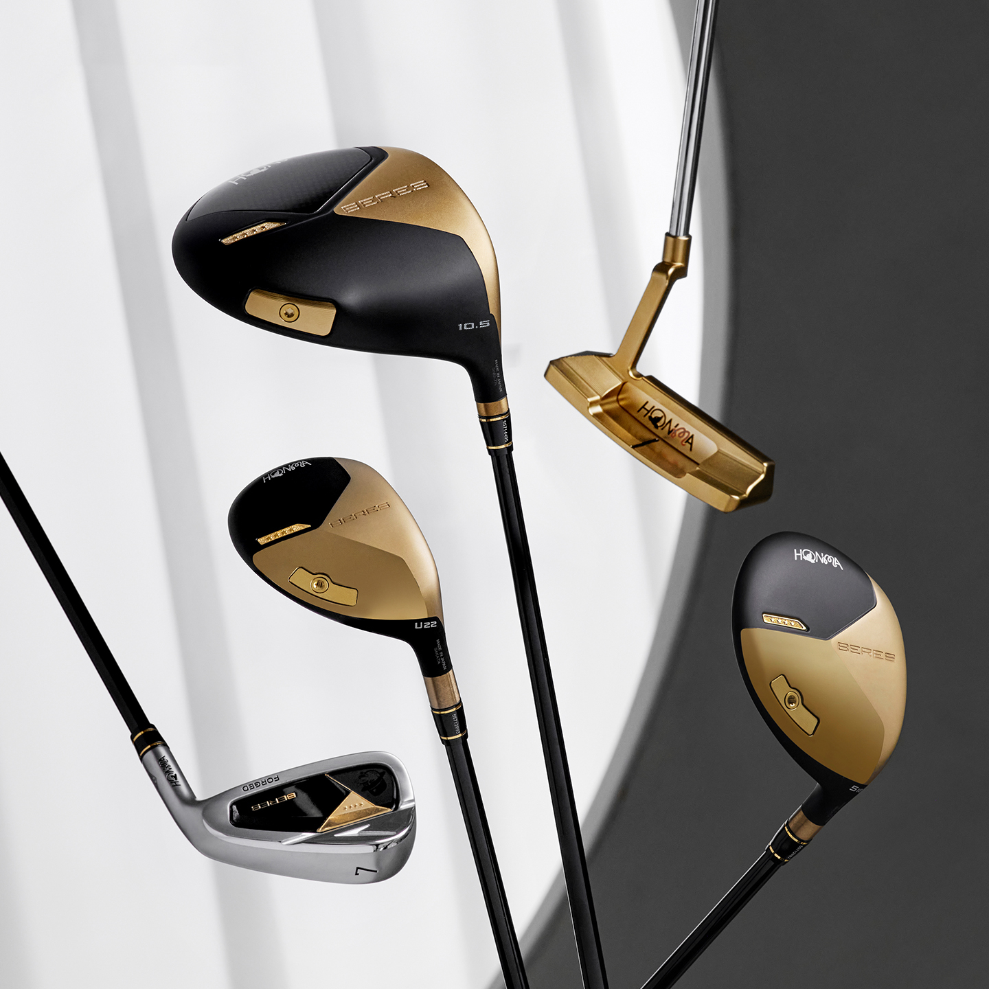 HONMA X MALBON联名高尔夫男士星级球杆套杆赠推杆球包