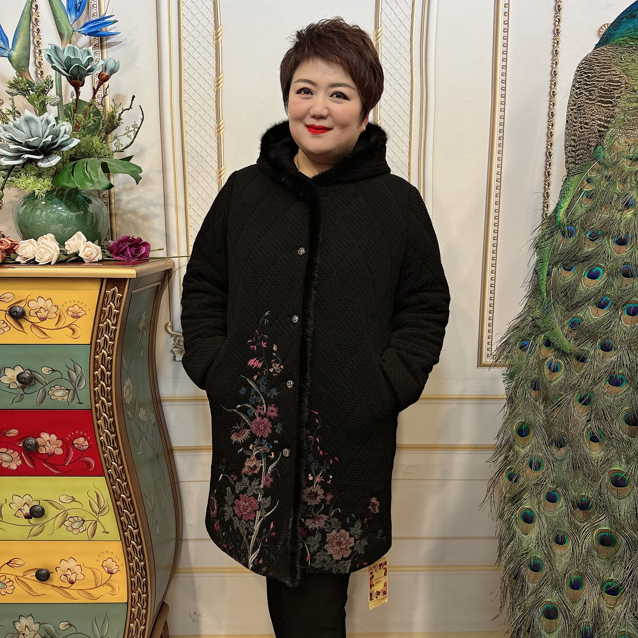 （衣长90）时尚棉服10