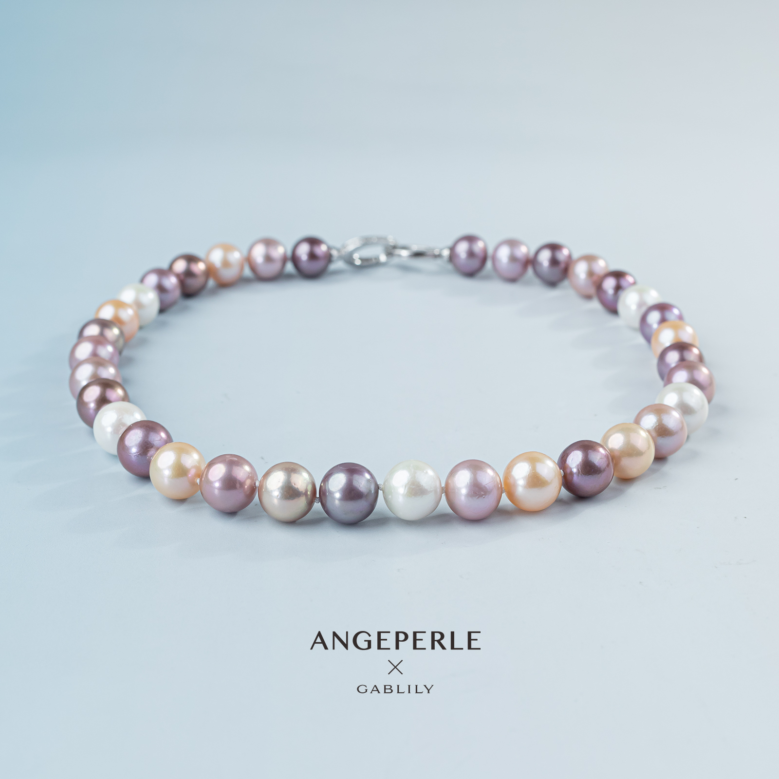 【厚爱公主专享】天使之泪淡水珍珠糖果色项链11-13mm s925银百搭款