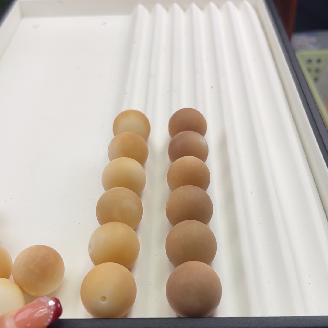 菩提根/象牙果手串?****?卡23圆珠干磨定制不退不换微瑕