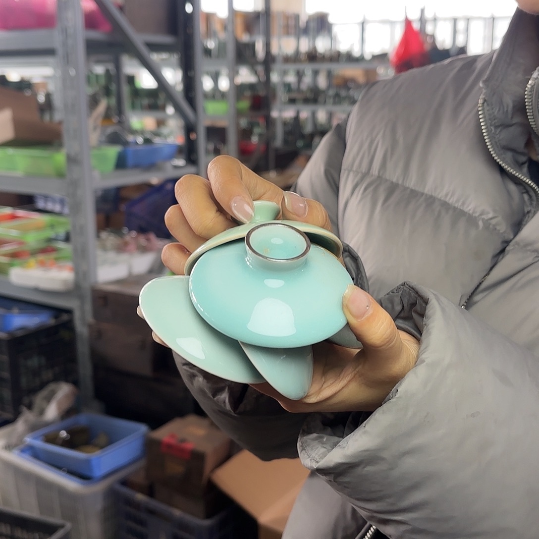 龙泉云间青瓷小米茶器