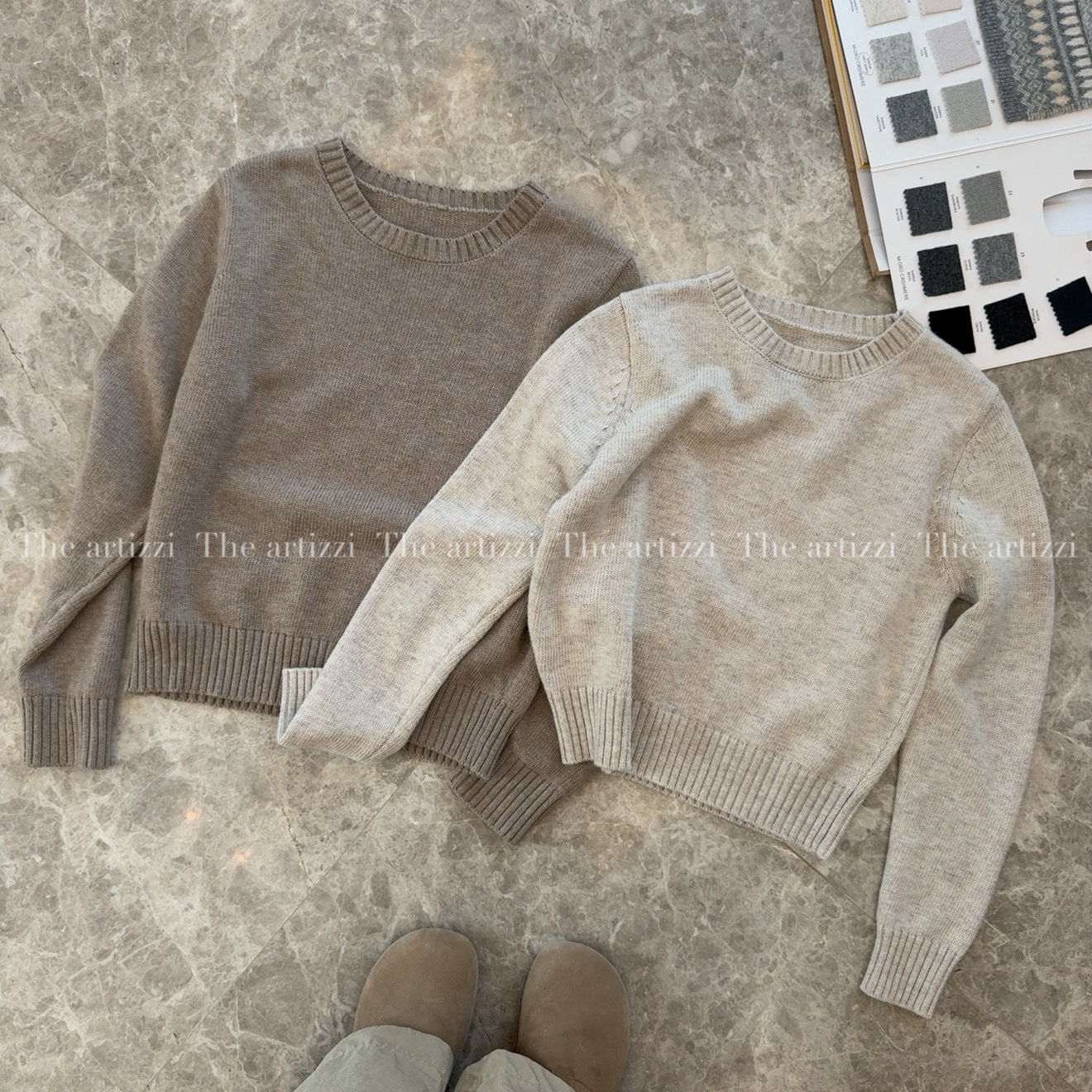The Artizzi《xx简约系》圆领套头简约基础长袖针织衫