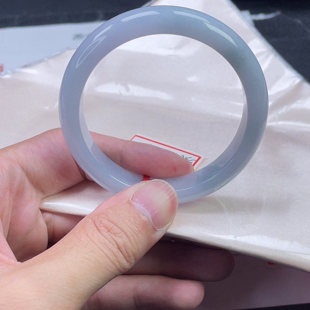 翡翠未镶嵌手镯手镯53.7