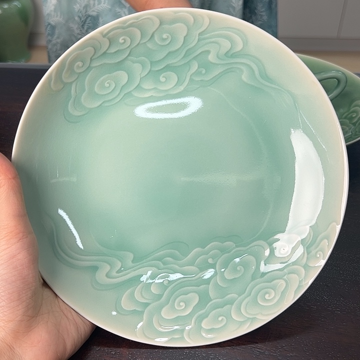 龙泉云间青瓷小米茶器