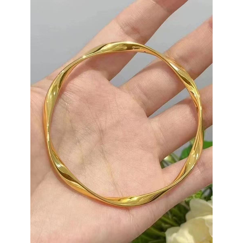 【香港正品】轻奢莫比乌斯环手镯波浪镯子 1182