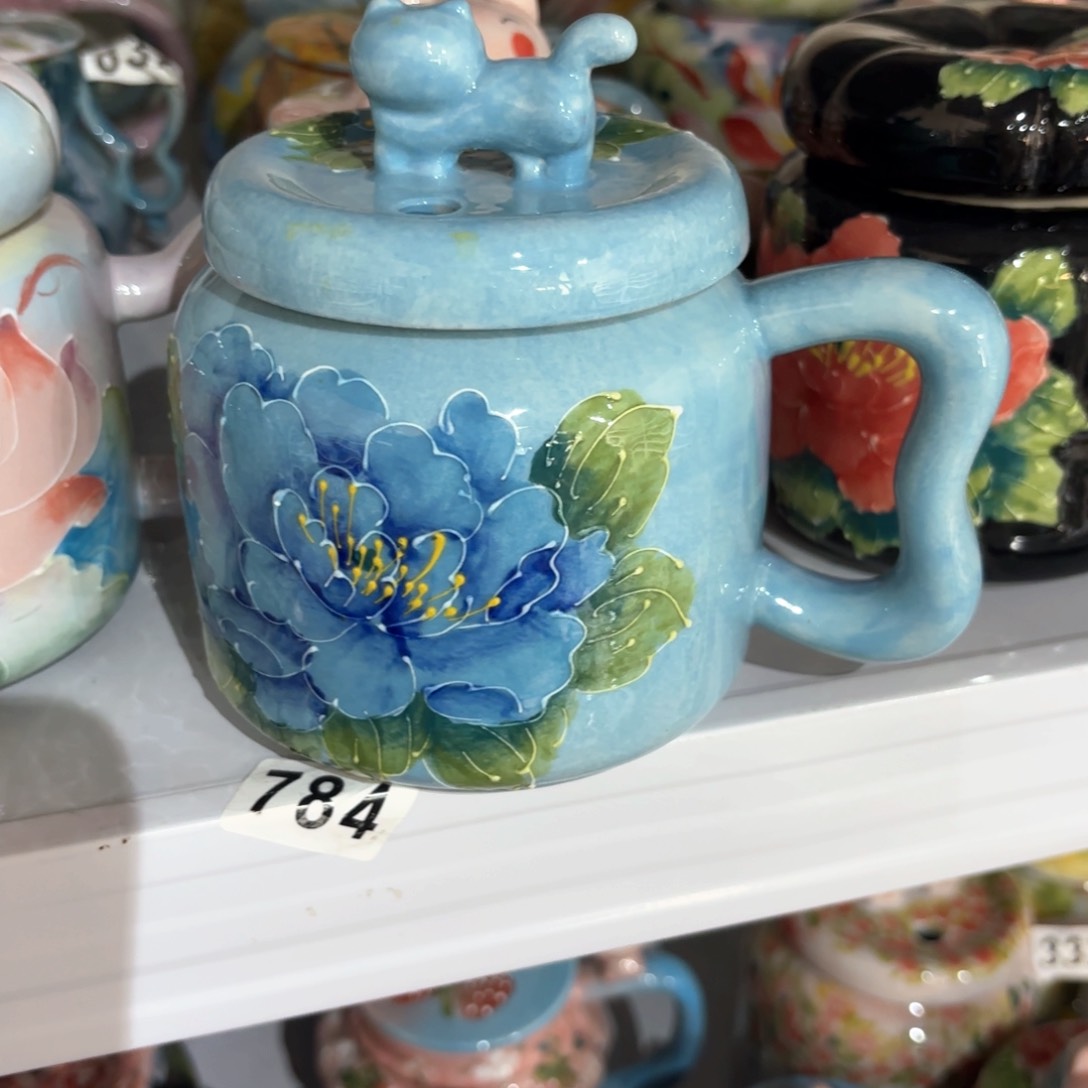 景德镇手绘高温釉下彩陶瓷茶具