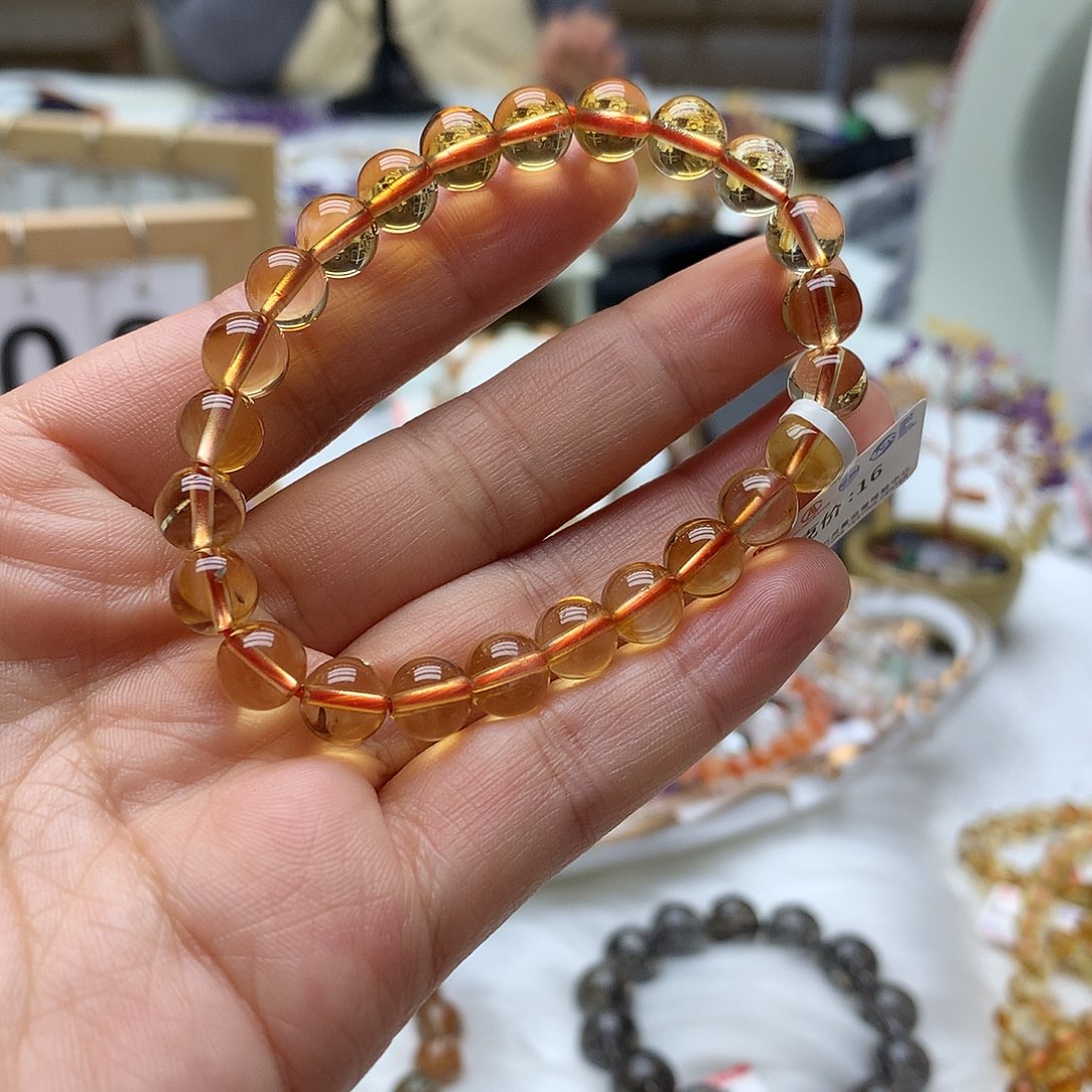 水晶未镶嵌手链手链7.5