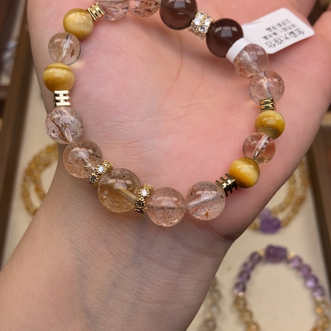 水晶手链未镶嵌水晶手串