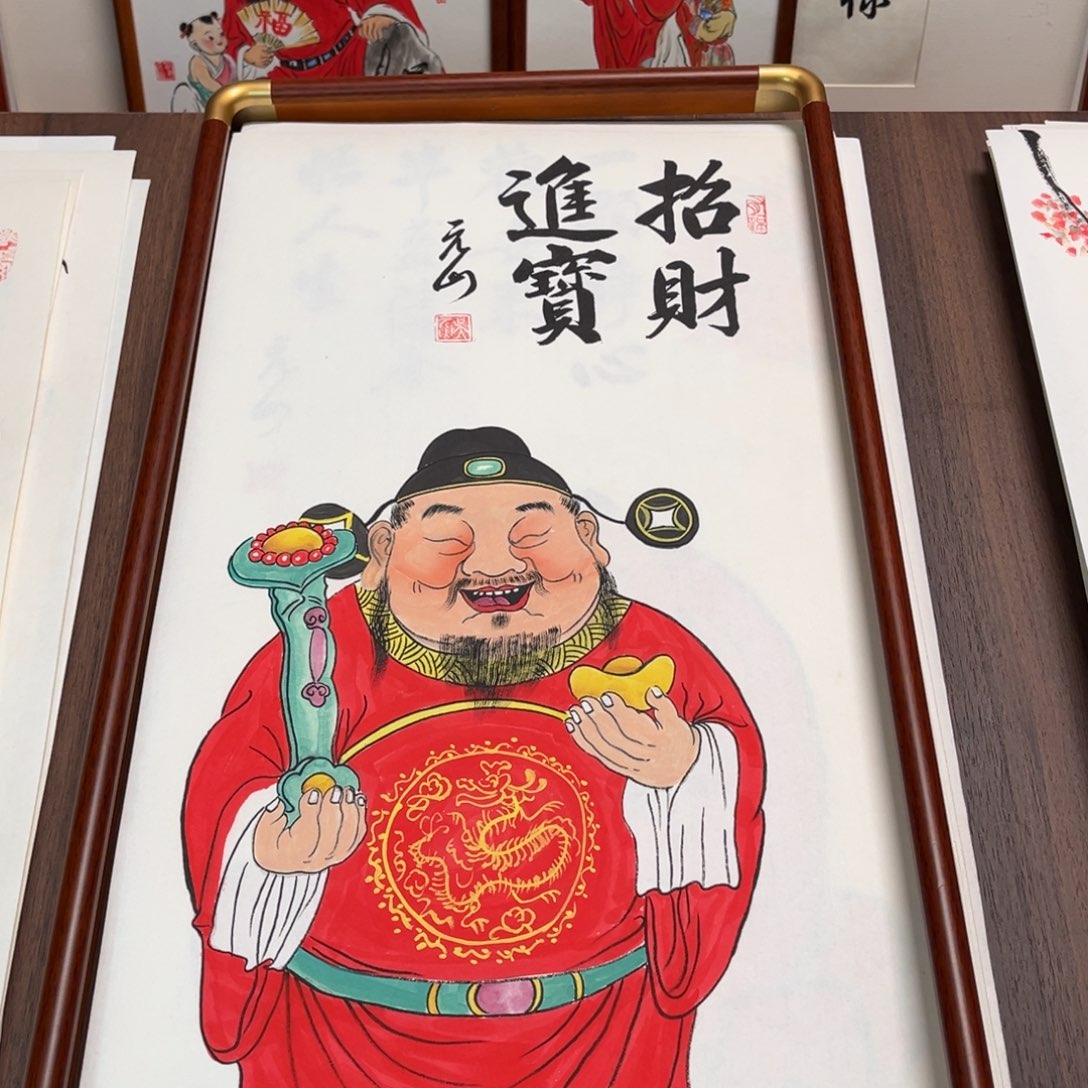 圣***修国画纯手绘作品禅意画