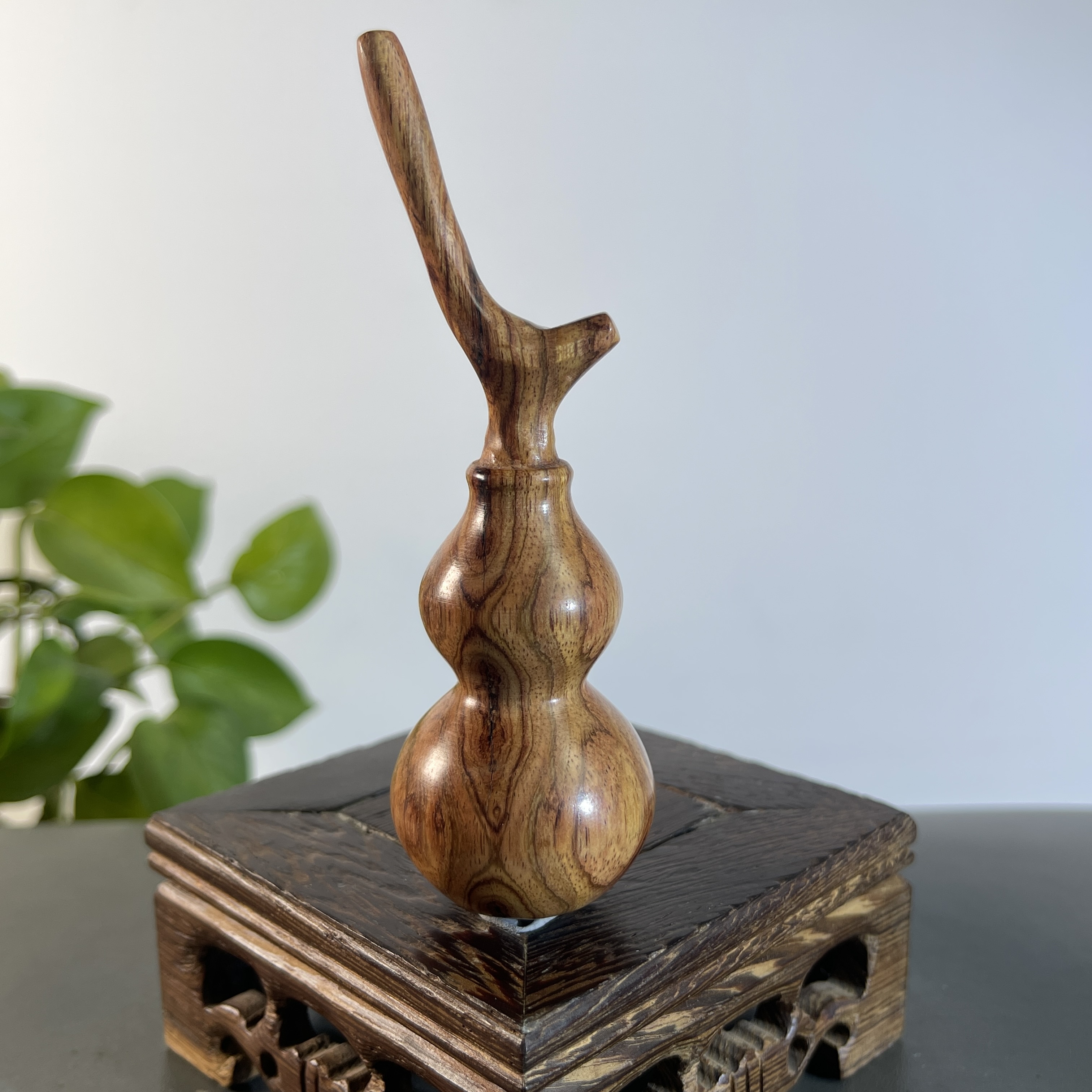 JYA28-210  黄花梨-葫芦  约：60*32mm