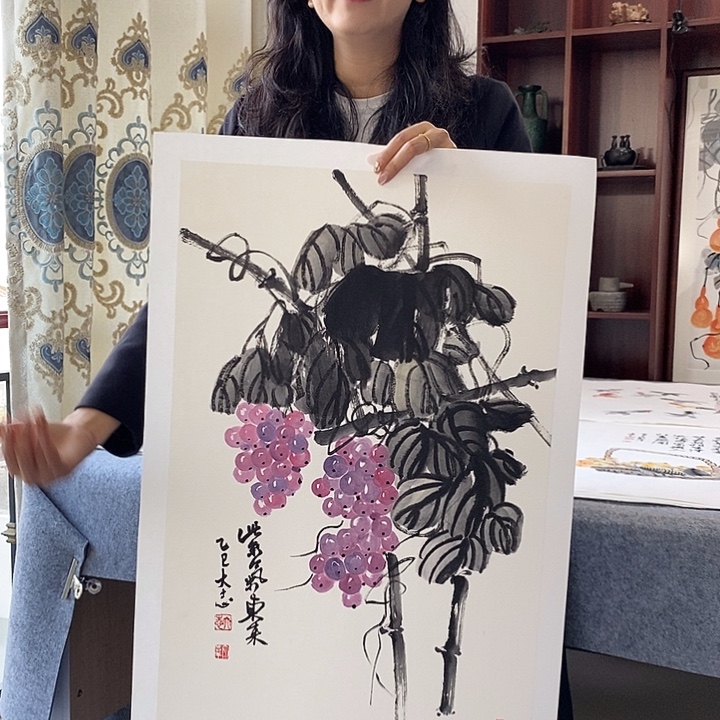 国画纯手绘国画写意作品45*68