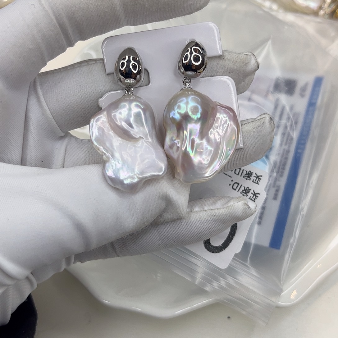 耳饰淡水珍珠合金