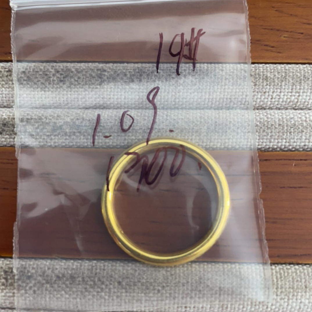 克重1.09 14号 圆筒碎冰冰戒指 足金999