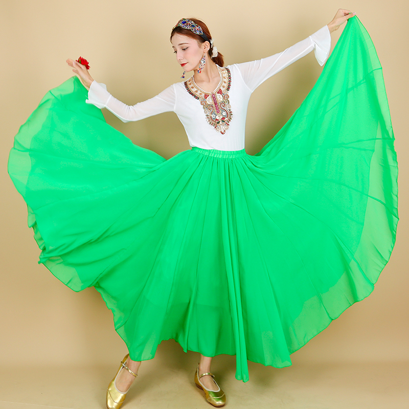 麻纱纯色半身裙（热销）（精品）