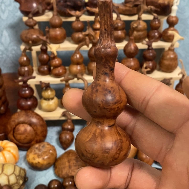木麻梨疙瘩手工雕刻葫芦
