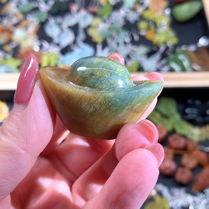 蛇纹石玉未镶嵌手把