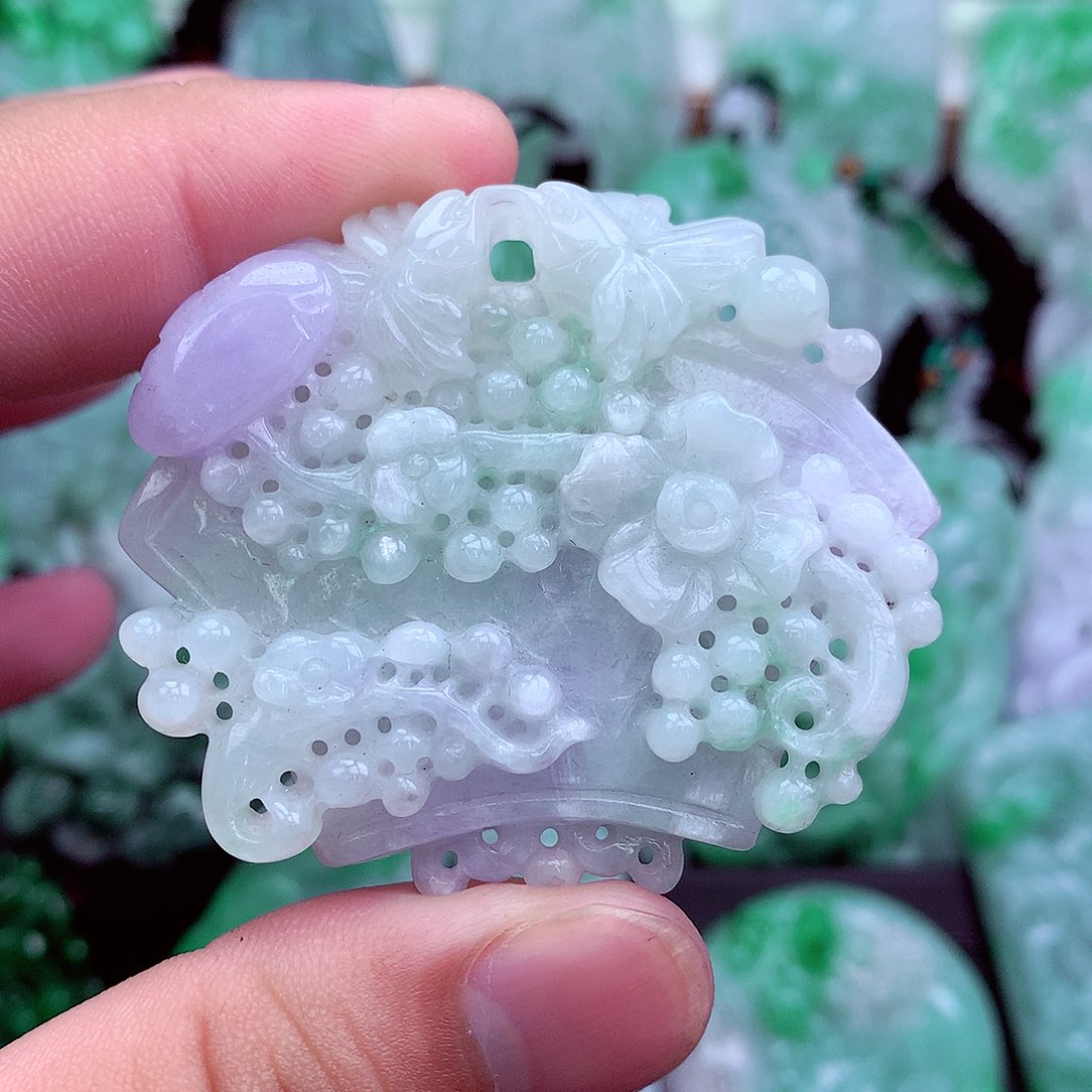 翡翠未镶嵌吊坠(不含链)