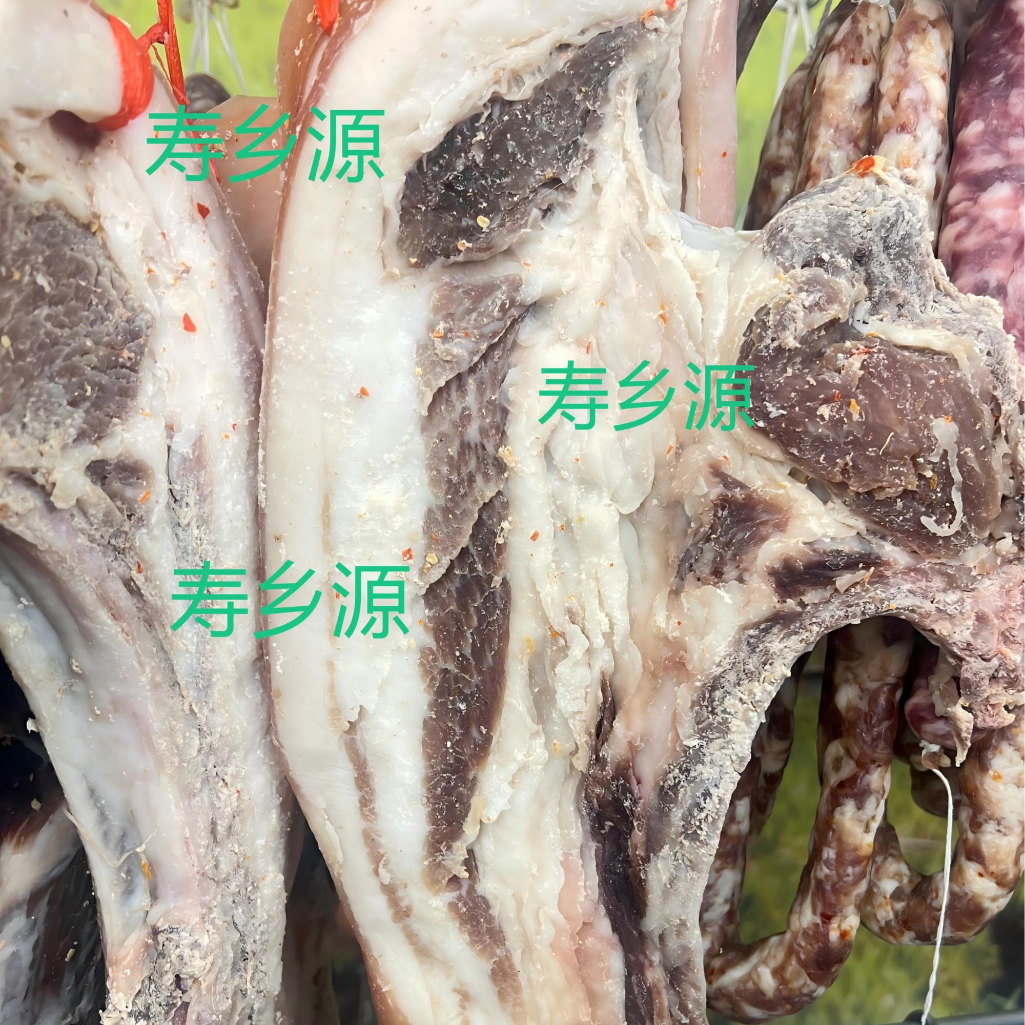 安徽特产农家手工腌制带肋条咸肉自然晾晒风干咸香味十足儿时回忆