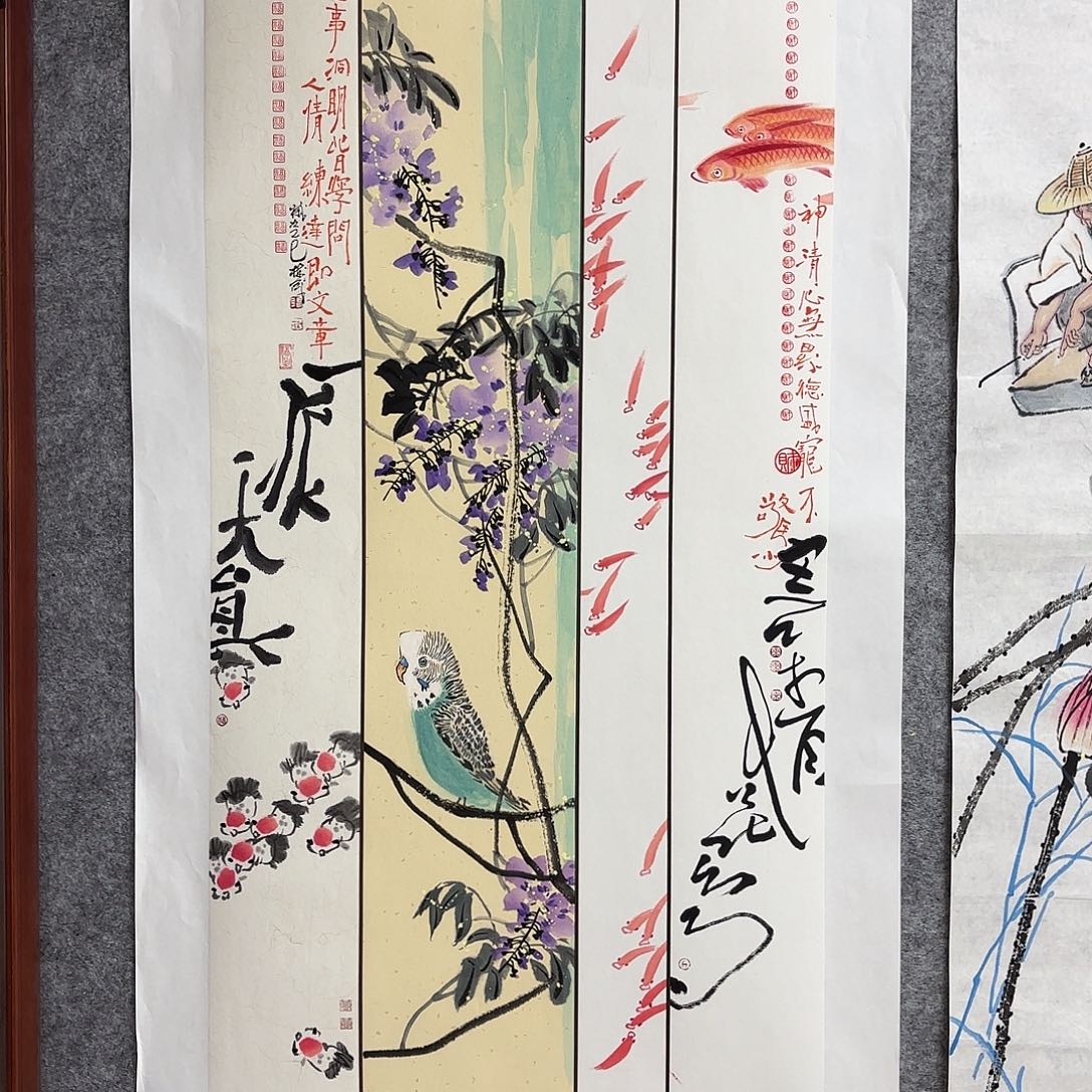 国画手绘花鸟国画作品