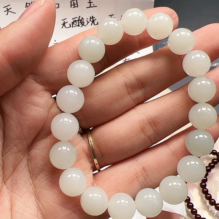 和田玉手链未镶嵌22