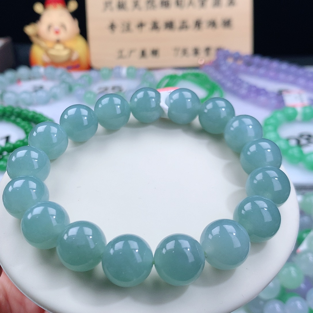 翡翠手链未镶嵌卡12.5