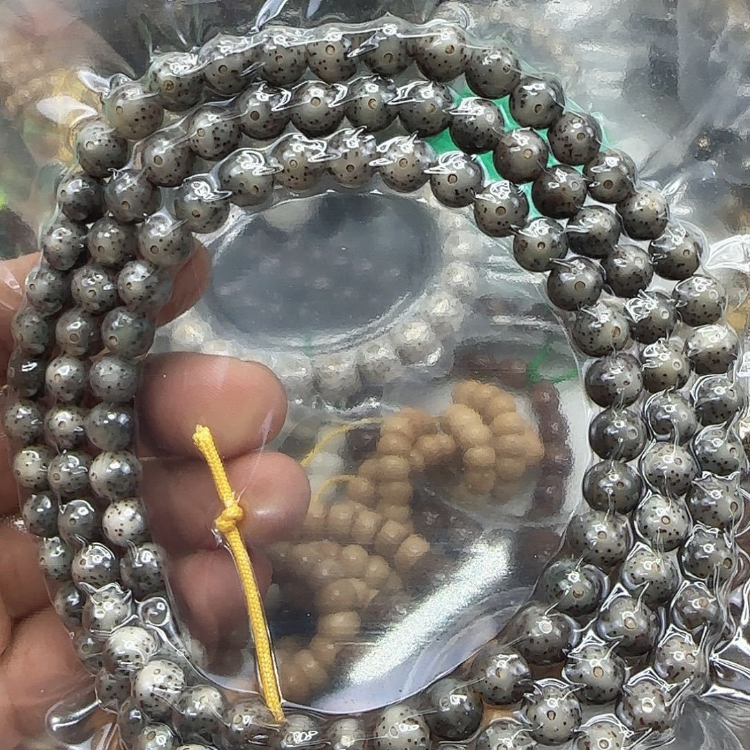 星月菩提手串114高端黑冰星月菩提8-108龙蛋