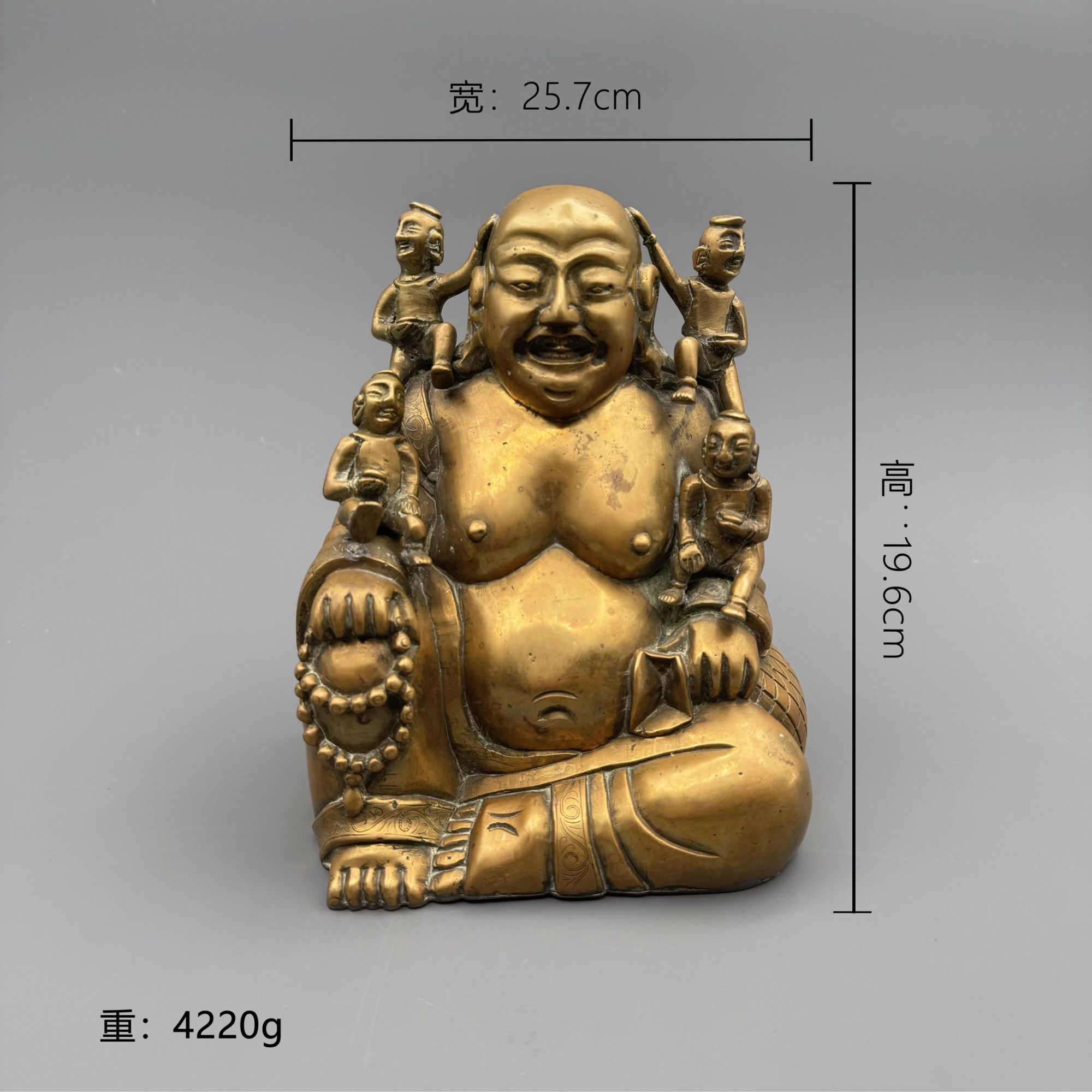 清代 四子弥勒铜造像18205【古玩拍卖】