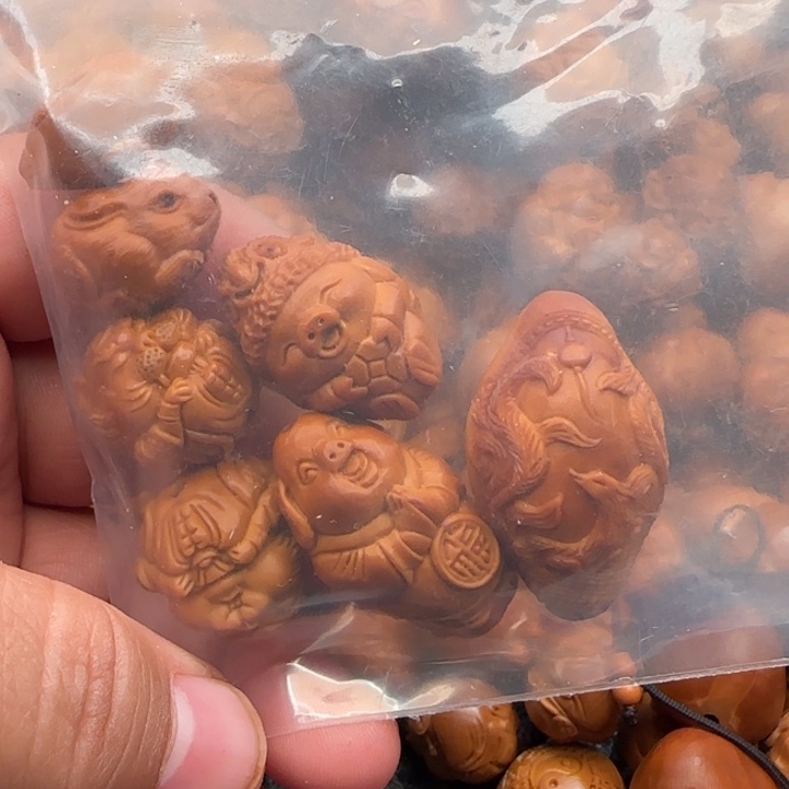 橄榄核手串三*橄榄核雕工艺单颗