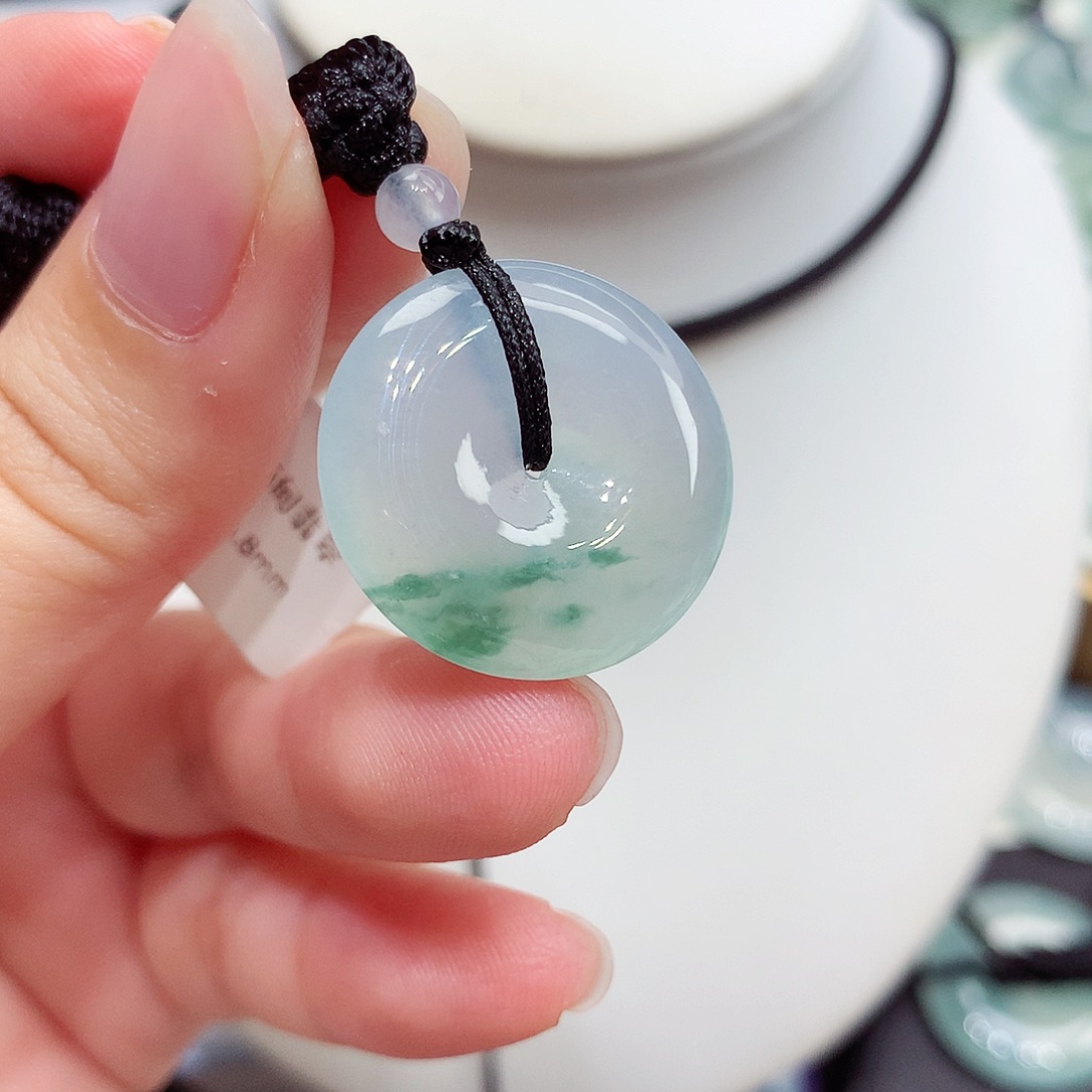 颈饰未镶嵌翡翠翡翠26，22.1/4.8