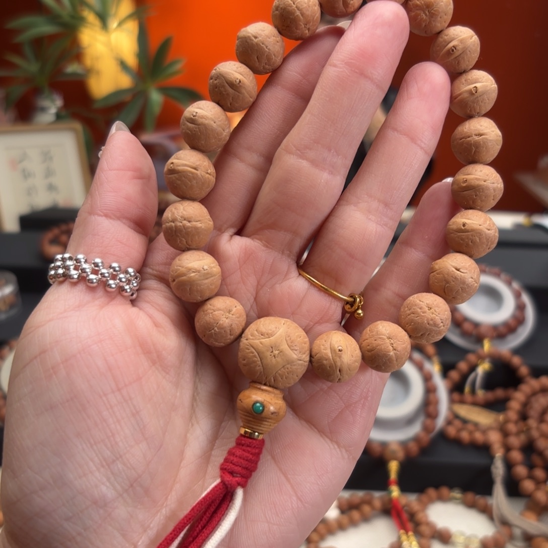 曲***馆凤眼菩提吊坠13毫米单圈