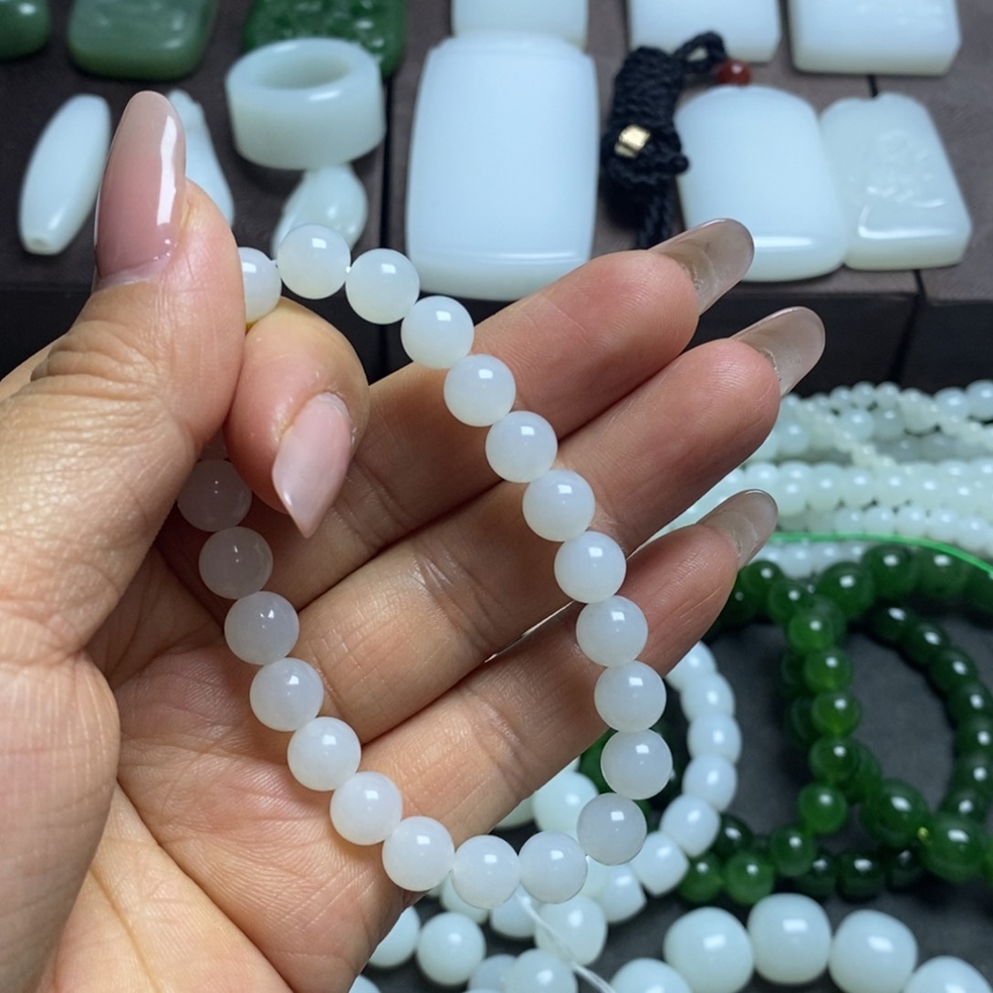 和田玉手链未镶嵌