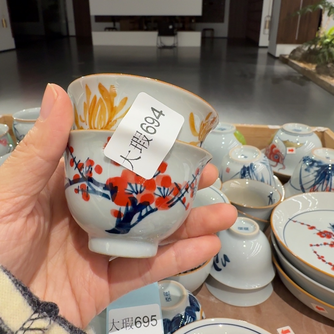 釉下彩纯手绘微瑕