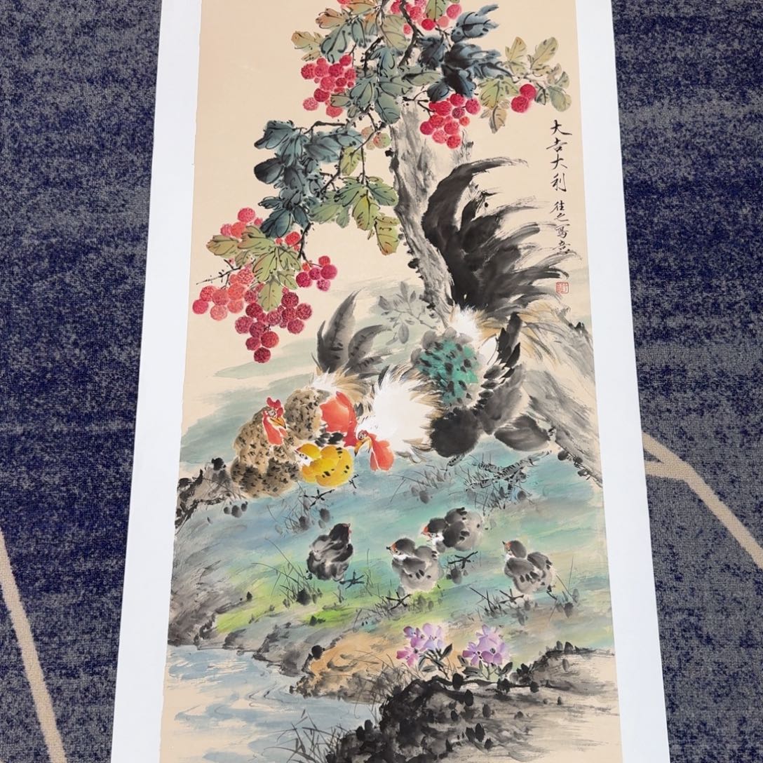 国画国画作品山水花鸟