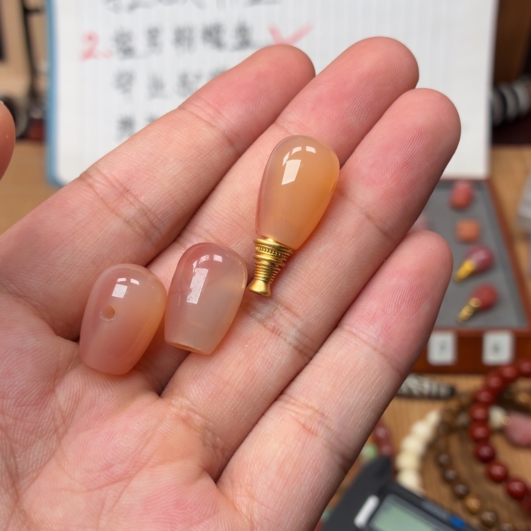 玛瑙/玉髓未镶嵌配饰芬达11mm三通