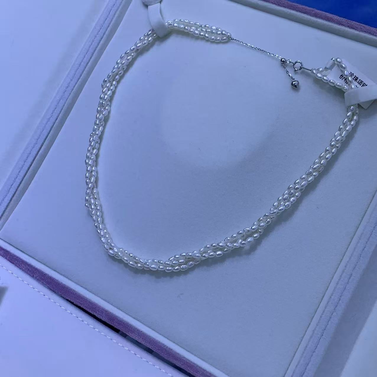 麻花款三条穿一条项链