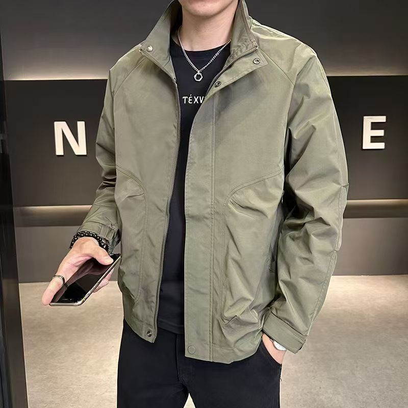 美式三防夹克男2025春秋季新款休闲潮流外套男生立领帅气百搭上衣