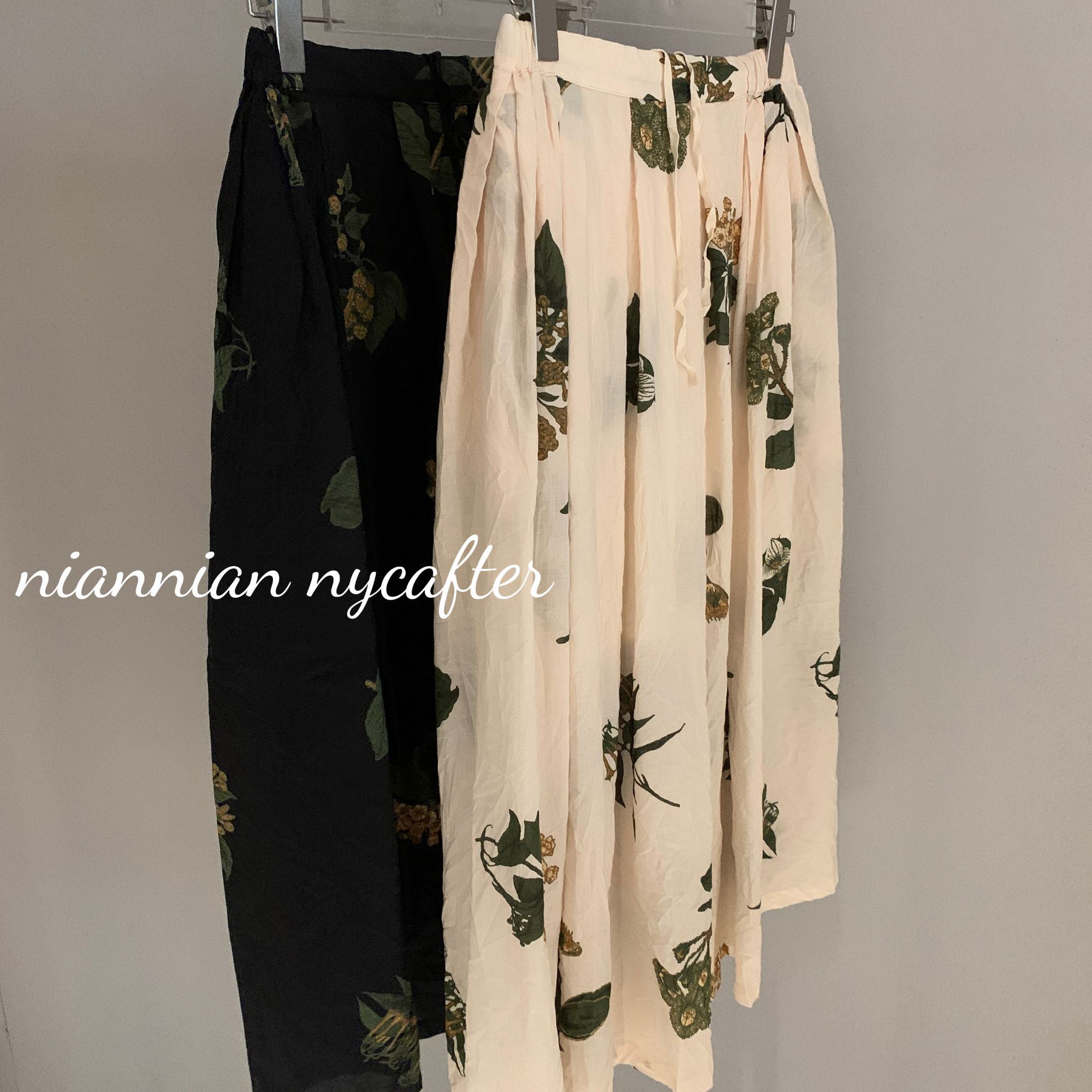 [春夏2025]花朵印花半裙松紧腰半身裙eh2054