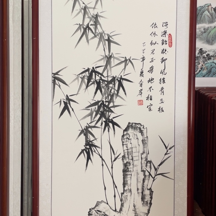 国画带框尺寸63*123厘米