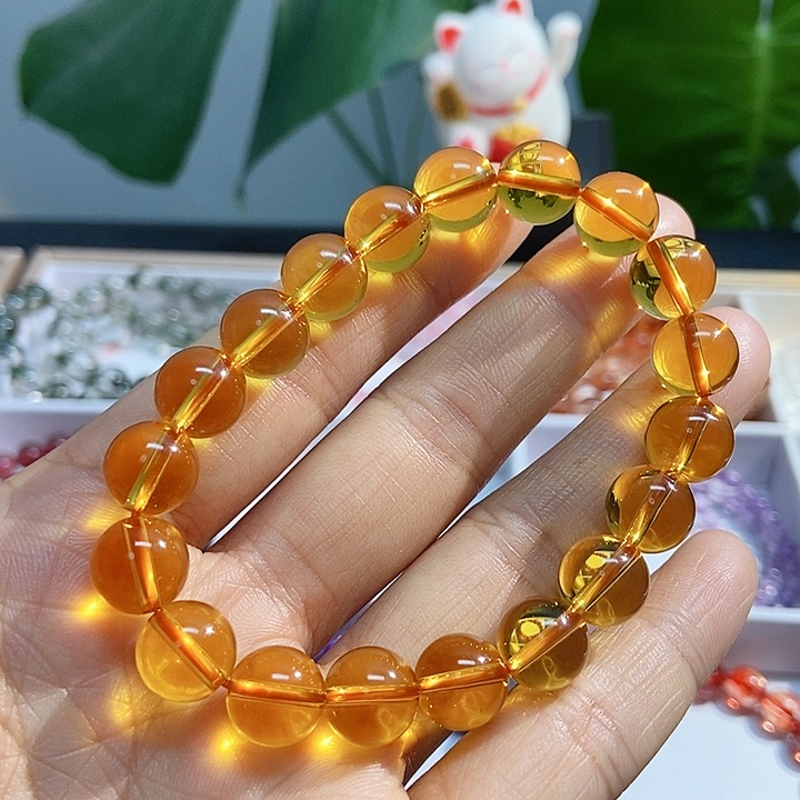 水晶手链未镶嵌黄水晶