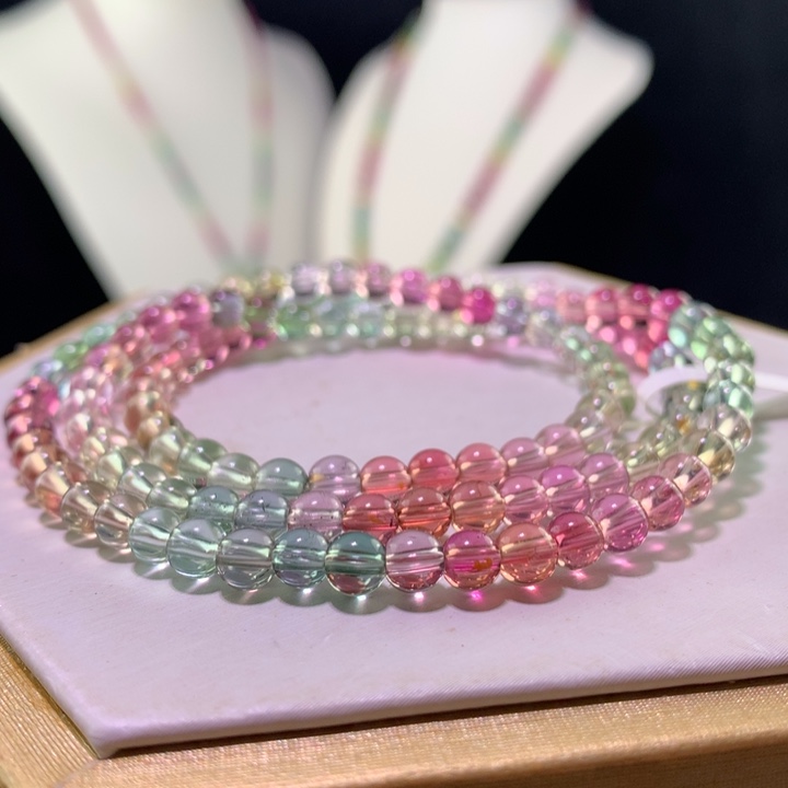 双色碧玺手链未镶嵌