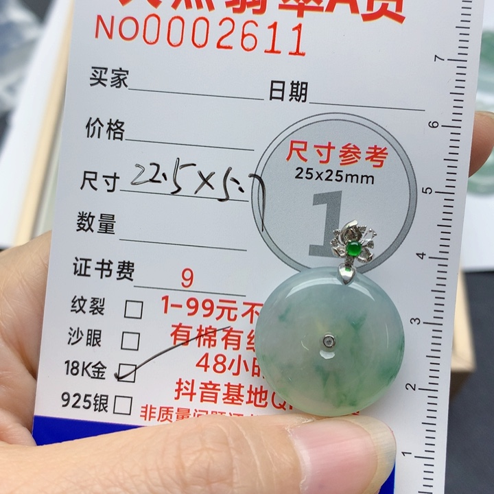 颈饰未镶嵌翡翠S****o平安扣