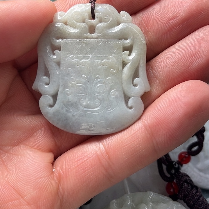 翡翠颈饰未镶嵌天然緬甸翡翠a貨吊墜