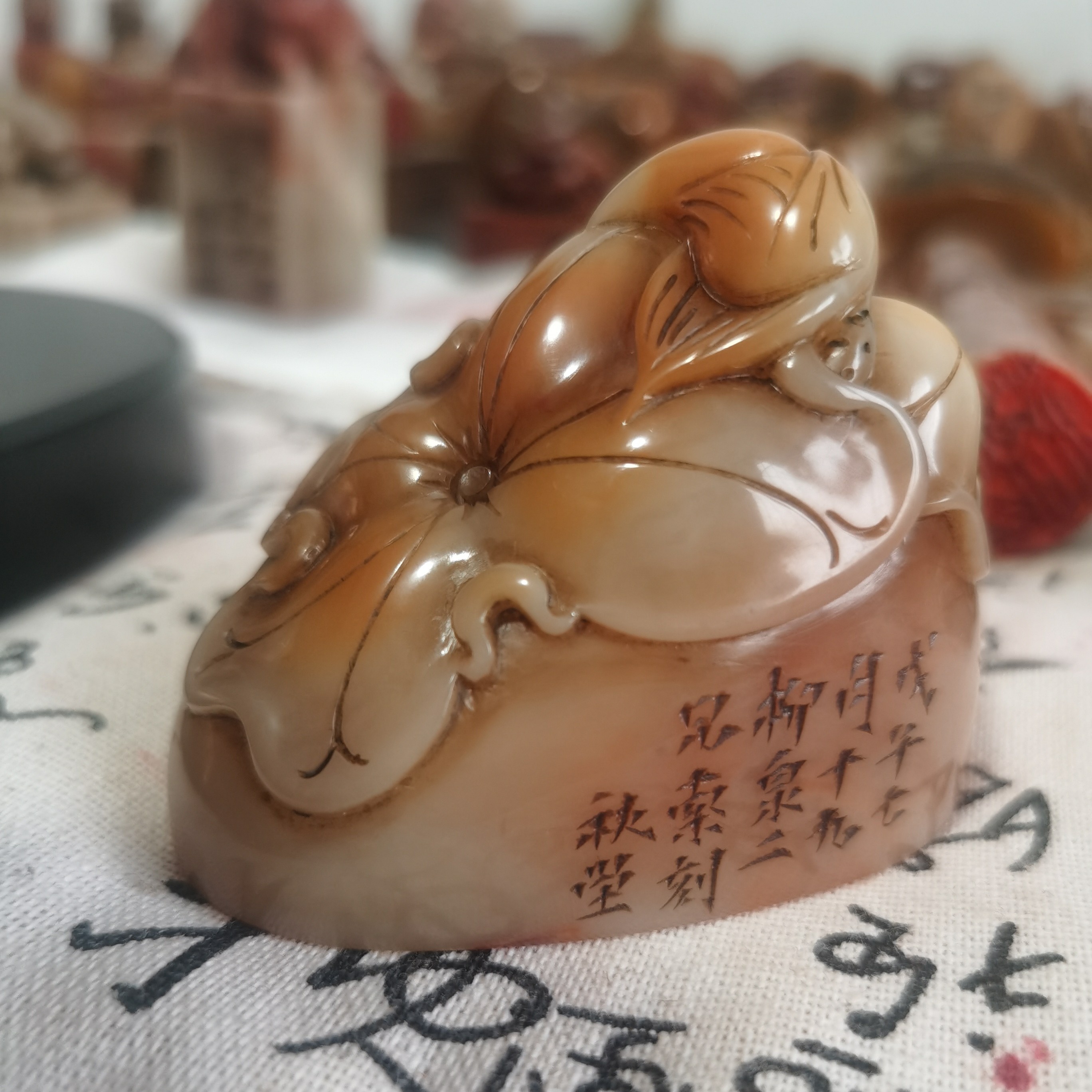 寿山石印章古风设计适合书画盖印完整漂亮