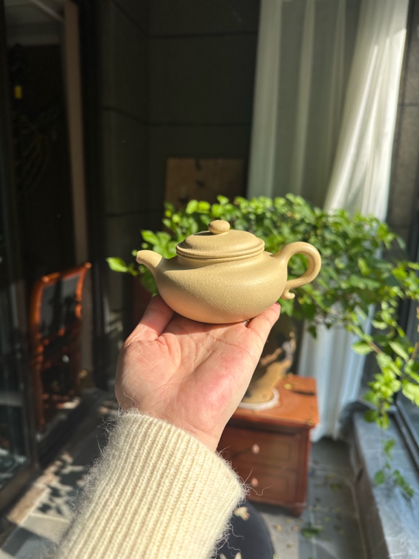 宜兴原矿本山绿泥仿古200cc精工半手紫砂壶茶具小容量仿古壶泥壶