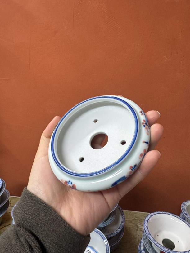 手工手绘陶瓷花盆