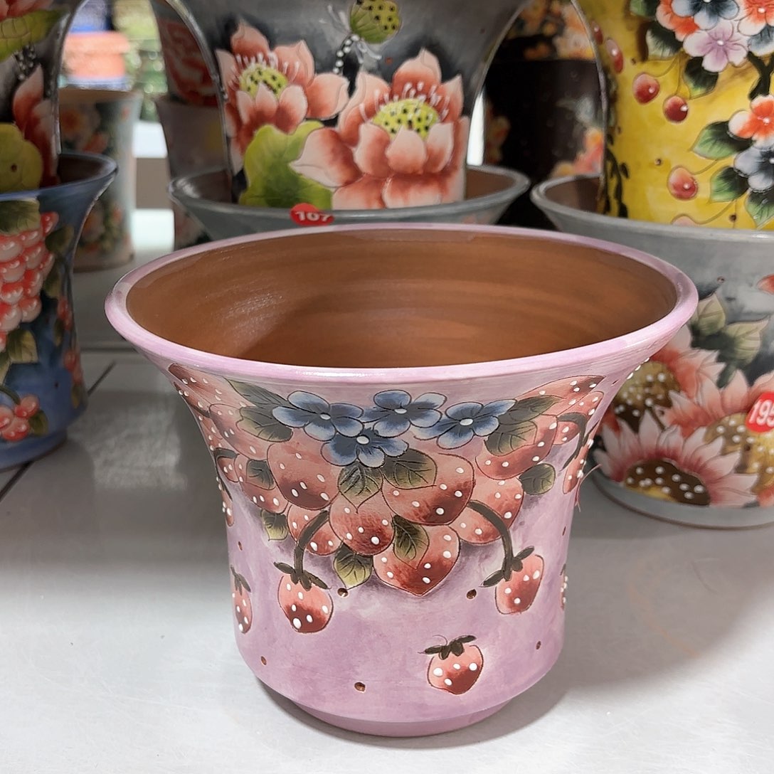 紫砂花盆春**开手工花盆默认微瑕18/15