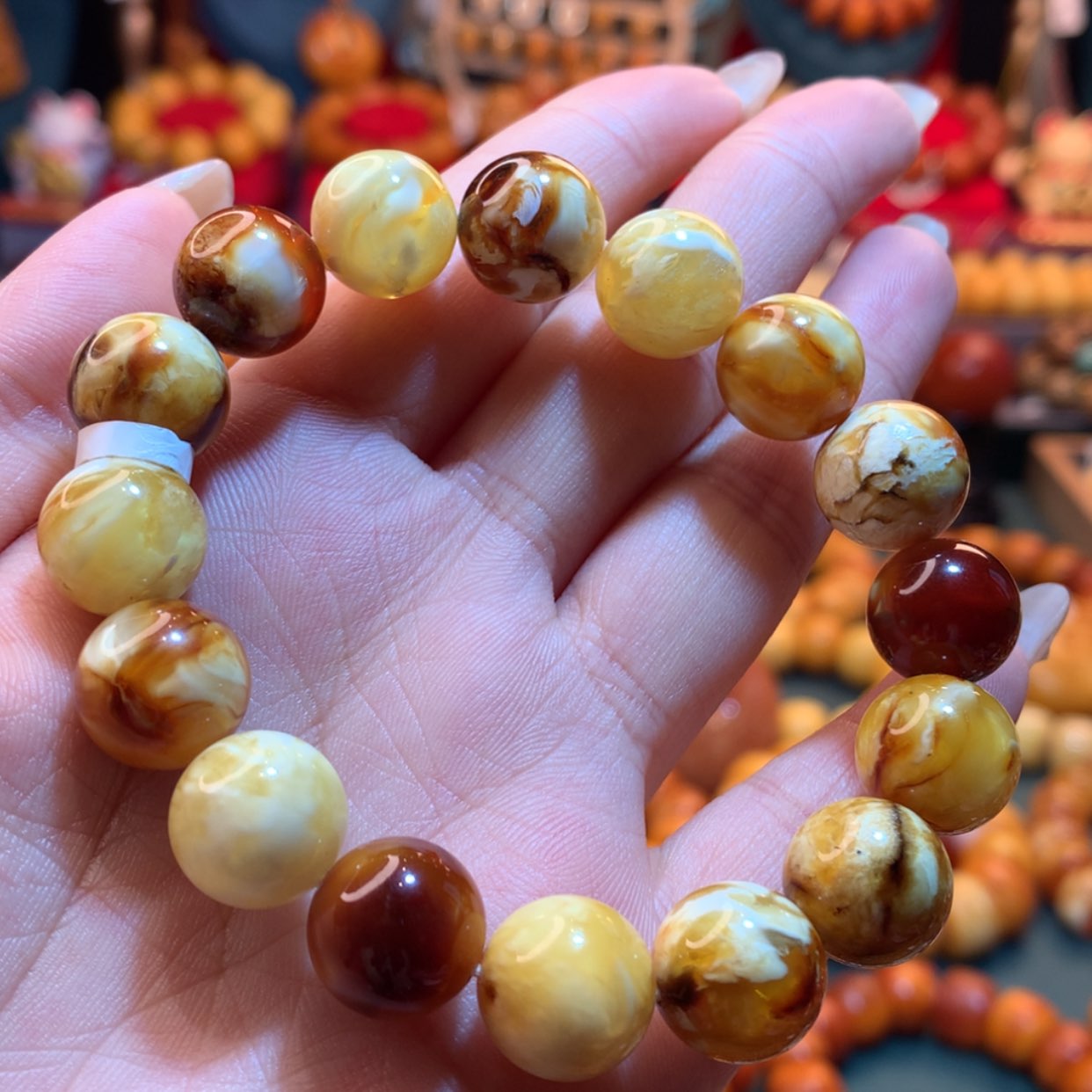 【闪购商品】蜜蜡手串未镶嵌蜜蜡手串